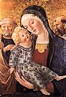 Francesco Di Giorgio Martini Wall Art - Madonna with Child and Two Saints